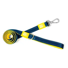 Max&Molly trumpas pavadėlis Matrix - klasikinis šuns pavadėlis su atspindinčiu siuvinėjimu, 120 cm, Yellow / L — 4 nuotrauka