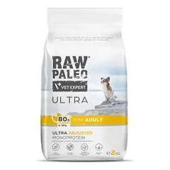 Raw Paleo Vet Expert Ultra Turkey Mini Adult begrūdis, sausas maistas šunims, 2 kg