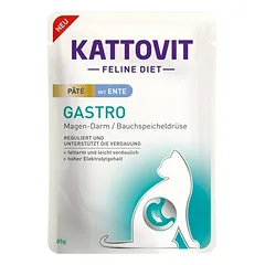 Kattovit Gastro Paté 10 x 85 g, drėgnas maistas katėms — 2 nuotrauka