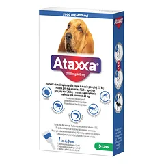 Ataxxa 2000mg/400mg - lašai nuo blusų, erkių ir uodų šunims, sveriantiems daugiau, 25kg — 2 nuotrauka
