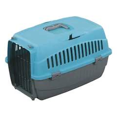 Happet Doggy Carrier mėlynas transportavimo boksas šunims ir katėms