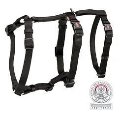 TRIXIE Panic petnešos su apsauga nuo nuo pabėgimo, XS-S 30-40 cm-10 mm, juodos — 2 nuotrauka