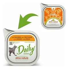 Almo Nature Daily paštetas su kalakutiena, drėgnas maistas katėms 100 g — 2 nuotrauka