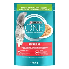 Purina One Sterilcat su kalakutiena ir šparaginėmis pupelėmis 85g nuotrauka