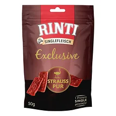 RINTI Singlefleisch Exclusive Snack Stručių skanėstas šunims 50 g