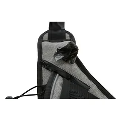 Trixie Jogging Belt With Leash bėgimo diržas su pavadėliu šunims, pilka/juoda, diržas 70-130 cm/23 cm, pavadėlis 1.15-1.50 m/20 mm — 5 nuotrauka
