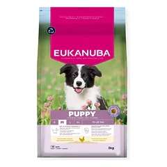 Eukanuba Life Care Puppy sausas maistas vidutinių veislių šuniukams su vištiena, M, 3 kg