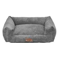 Biglo Odi Ash - velvetinė lova šunims ir katėms, pilka, XL — 2 nuotrauka