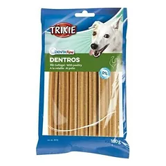 TRIXIE Denta Fun Dentros su paukštiena – dantų kramtomas skanėstas, 7 vnt.-180 g (pakuotė 18)