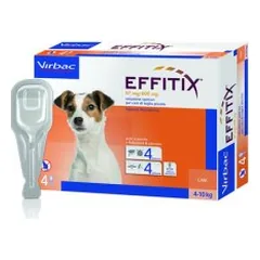 Virbac Effitix šunims 4-10 kg svorio N4