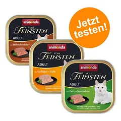 animonda mišrus rinkinys vom Feinsten Adult, drėgnas maistas katėms 36 x 100 g