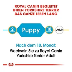 Royal Canin Yorkshire Terrier Puppy sausas maistas šuniukams, 5 - 9,9 kg — 4 nuotrauka