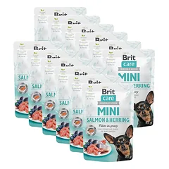 Brit Care Mini Salmon & Herring fillets in gravy 12x85g
