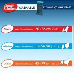 Simple Solution waschbare Rüdenbinde, Klein 5-10 kg — 3 nuotrauka