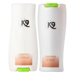 K9 Copperness rinkinys - priežiūros rinkinys raudonam kailiui šunims ir katėms