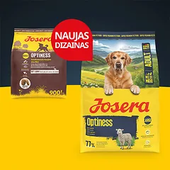 Josera Optiness sausas pašaras šunims su ėriena ,3 kg — 4 nuotrauka