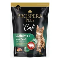 Prospera Plus Cat Adult 1+ Rich in Beef with Carrot in Gravy 85 g nuotrauka