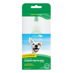 TropiClean Fresh Breath Clean Teeth dantų priežiūros gelis šunims