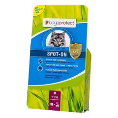 Bogar Protect lašai katėms nuo erkių ir blusų 3x1,2ml M