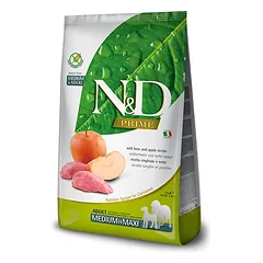 2 vnt. FARMINA N&D PRIME – DOG Dry Wild Boar&Apple ADULT MED&MAX 2,5 kg
