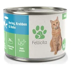 Fellicita su silke, krabais ir višta, drėgnas maistas katėms, > 500 g — 3 nuotrauka