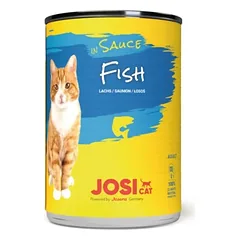 JosiCat Fish in Sauce konservuotas pašaras katėms su žuvim padaže, 415 g.