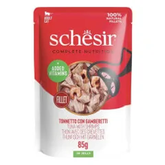 Schesir C&B guliašas su tunu ir krevetėmis drebučiuose katėms