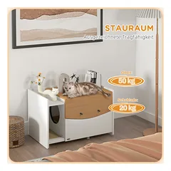 Kačių tualeto spintelė 78x50x51 cm — 5 nuotrauka