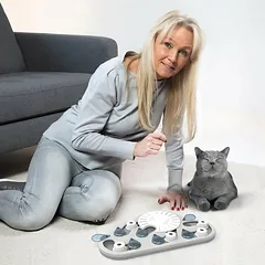 Nina Ottosson Cat Rainy Day Puzzle & Play Level - interaktyvus žaislas katėms, lygis, 3 — 2 nuotrauka