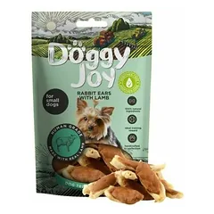 Doggy Joy triušio ausys su ėriena mažiems šunims 55 g