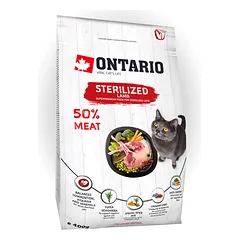 Ontario Cat Sterilised Lamb 0,4kg (Sterilizuotoms su ėriena)