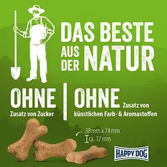 Happy Dog NaturCroq kaulai su ėriena ir ryžiais, skanėstai šunims, > 250 g — 2 nuotrauka