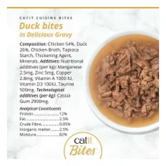 Catit Cuisine Bites konservai katėms su antiena, 75 g — 3 nuotrauka