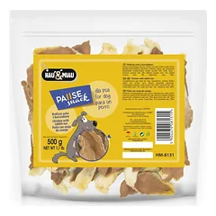 Hau&Miau triušių ausys su vištiena 500g