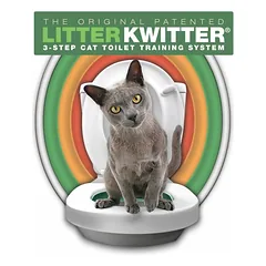 Litter Kwitter -mokymosi priemonė katėms naudotis unitazu, 1 vnt. — 2 nuotrauka