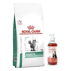 ROYAL CANIN Diabetic DS 46 3,5kg + LAB V Lašišų aliejus šunims ir katėms 500ml