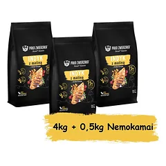 Paka Zwierzaka - Septintas dangus - Kalakutiena su avietėmis (kalakutiena ir avietės) 4kg + 0,5kg Nemokamai