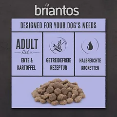 Bandomasis pasiūlymas! Briantos Mix 1 kg, begrūdė receptūra, sausas maistas šunims — 2 nuotrauka
