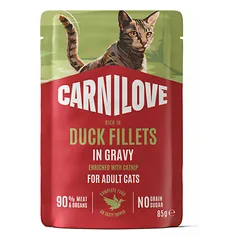 Carnilove Cat Pouch Duck Catnip 85 g