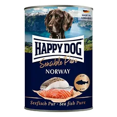 HAPPY DOG Sensible Norway žuvis  6 x 400 g šlapias šunų maistas