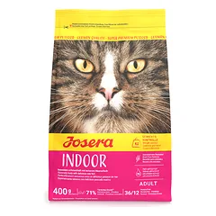Josera Indoor begrūdis sausas pašaras katėms su paukštiena ir jūros žuvim, 400 g