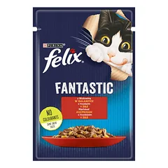 FRISKIES FANTASTIC jautiena drebučiuose  85g kačių drėgnas maistas