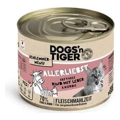 Dogs'n Tiger gurmaniškas meniu, drėgnas maistas katėms, ekonominė pakuotė 12 x 200 g — 5 nuotrauka