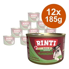 RINTI Gold Senior drėgnas maistas šunims 12 x 185 g