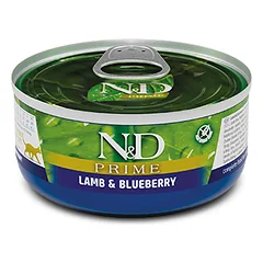 FARMINA N&D PRIME - CAT Wet Lamb&Blueberry ADULT 70 g (pak.24)