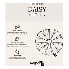 DISTRICT 70 DAISY užimtumo žaislas šunims 21 cm., rusvas — 4 nuotrauka