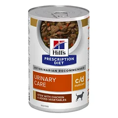 Hill’s Prescription Diet Canine c/d Multicare Urinary Care Chicken&vegetable stew Konservuotas pašaras šunims šlapimo takų sveikatingumui (su vištiena ir daržovėmis)354 g