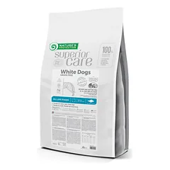 Nature's Protection Superior Care visų dydžių ir amžiaus grupių baltakailių šunų sausas begrūdis pašaras su baltos žuvies baltymais, 10 kg — 4 nuotrauka