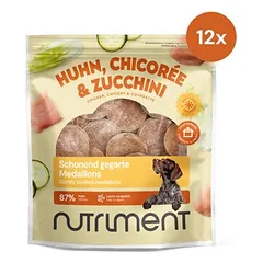 Nutriment Medaillons su vištiena, moliūgu ir cukinija – šviežias meniu šunims su vištiena, 8 x 800 g — 2 nuotrauka