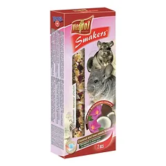 Vitapol Smakers su kokosais ir rožių žiedlapiais skanėstas šinšiloms 90g (2 vnt)